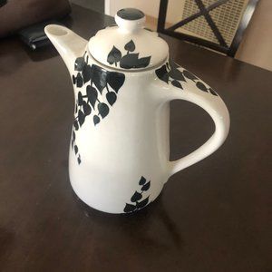 Evandale Black & White Pitcher, Signed by Wynne Noble.